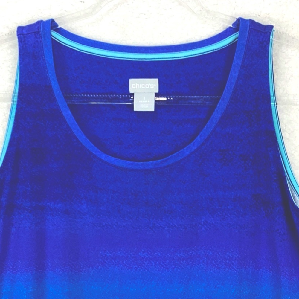 Chico’s Woman’s Size 1 Ombré Tank Top. - Picture 5 of 9